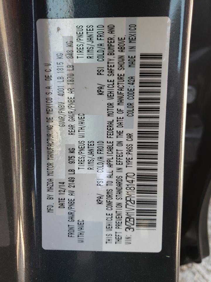 Photo 10 from auction – 2015 MAZDA 3 TOURING with VIN 3MZBM1V72FM181470