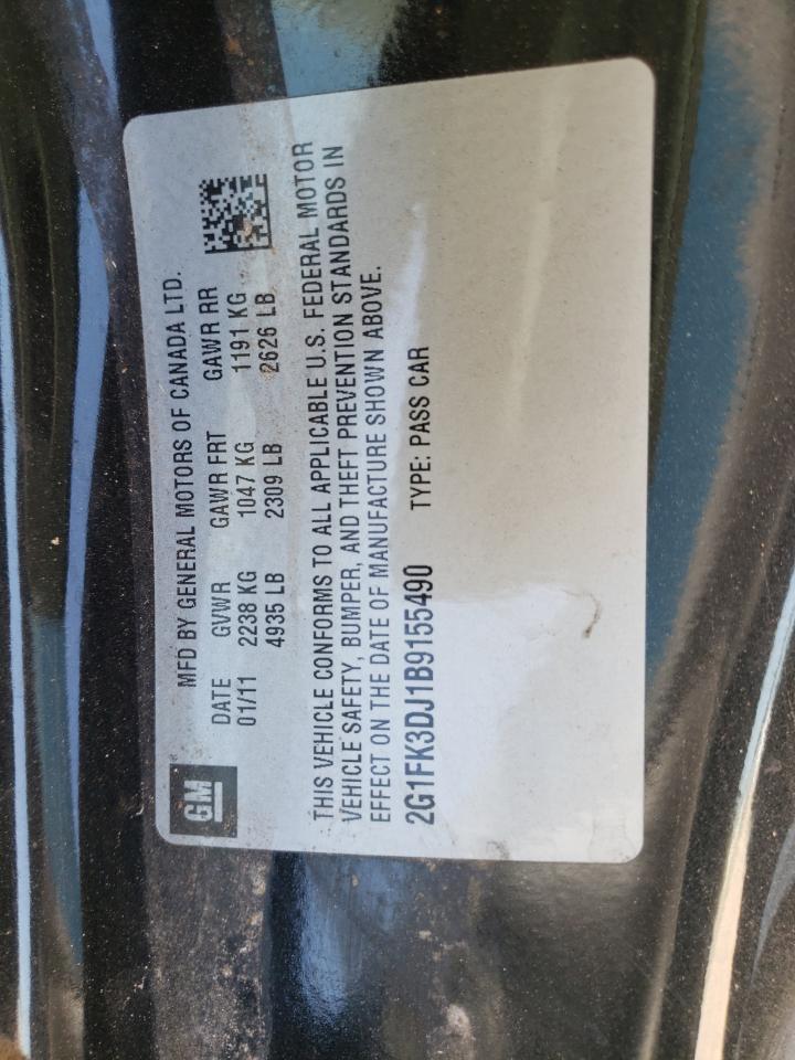 Photo 10 from auction – 2011 CHEVROLET CAMARO 2SS with VIN 2G1FK3DJ1B9155490