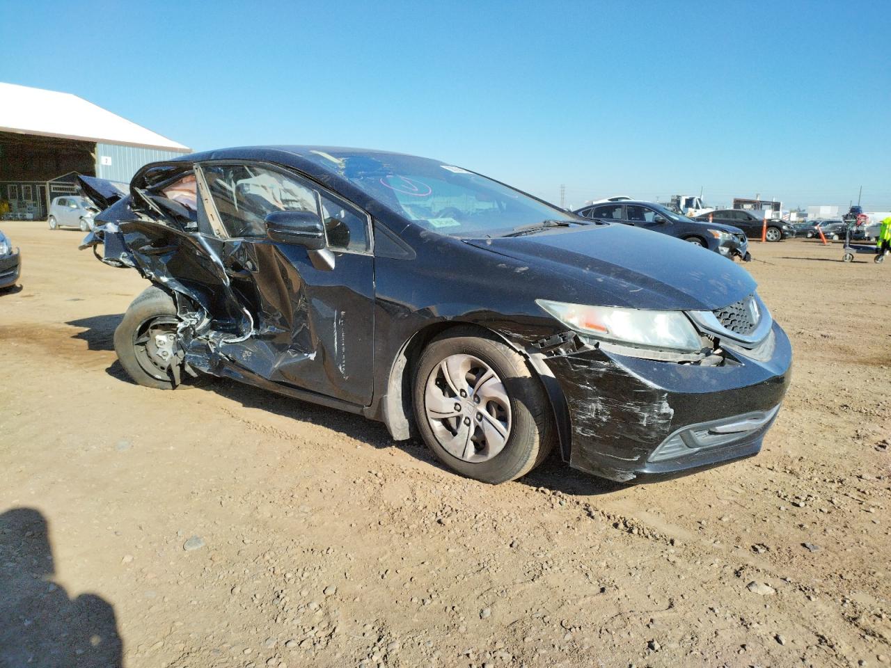 Photo 1 from auction – 2014 HONDA CIVIC LX with VIN 19XFB2E56EE067267