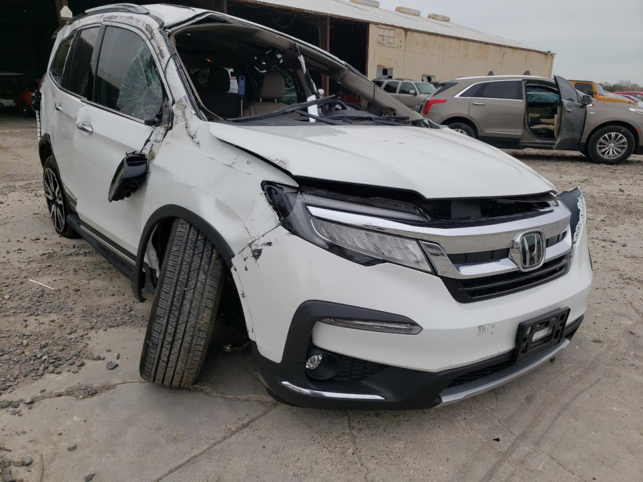 Photo 1 from auction – 2021 HONDA PILOT ELIT with VIN 5FNYF6H07MB087735