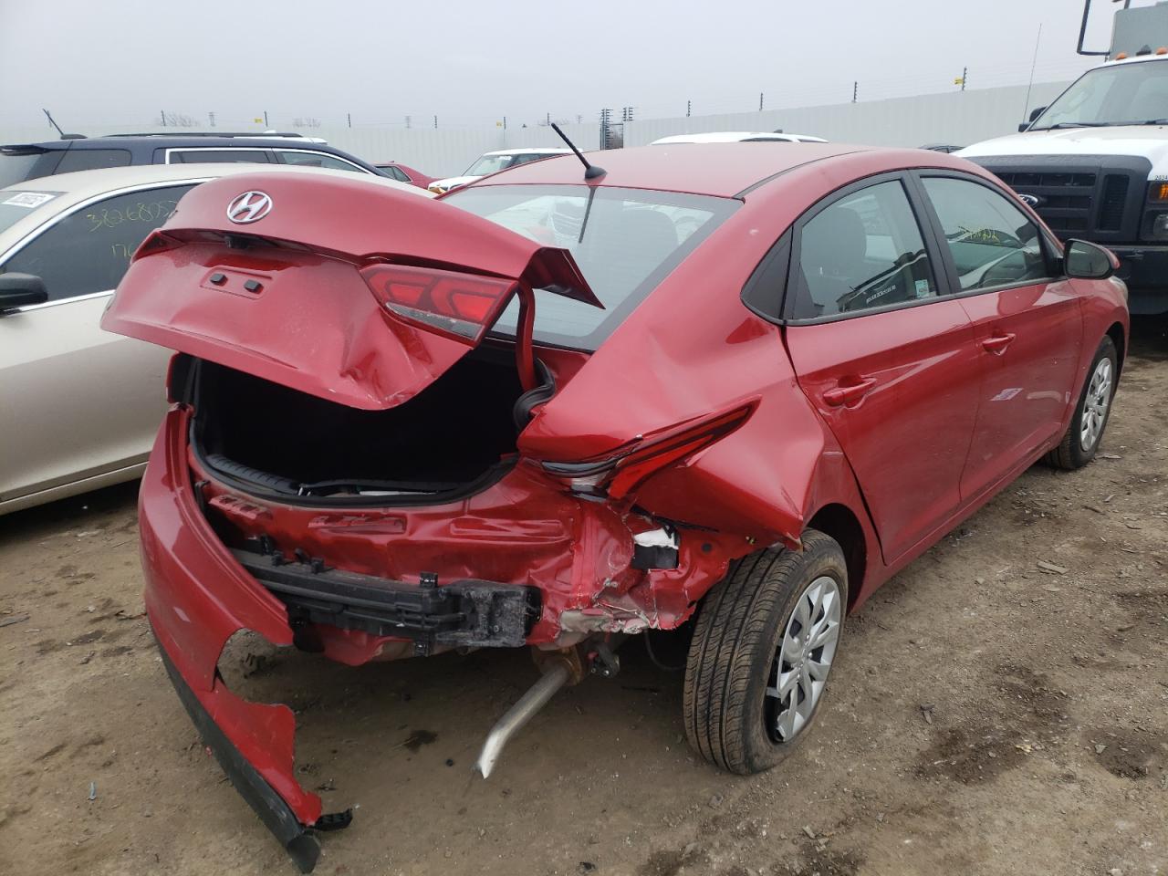 Photo 4 from auction – 2022 HYUNDAI ACCENT SE with VIN 3KPC24A69NE157591
