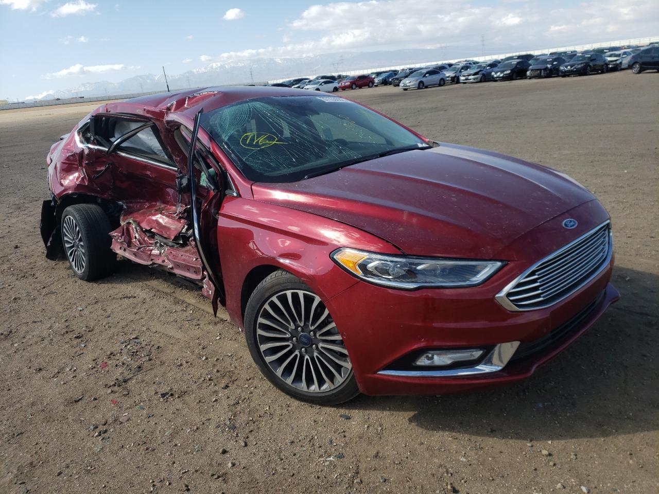 FORD FUSION TIT 2017 with VIN 3FA6P0RU6HR116591 - Photo from auction