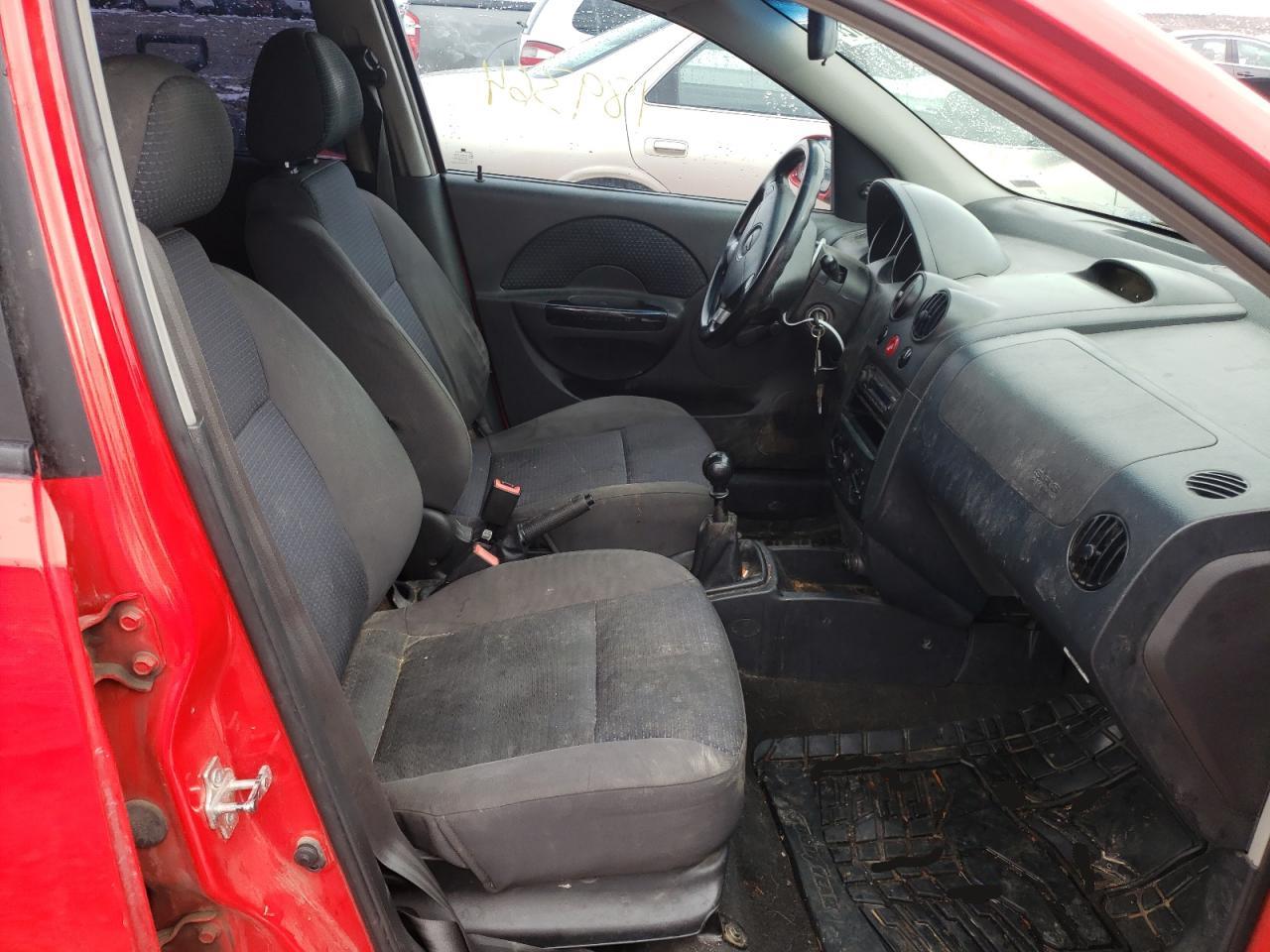 Photo 5 from auction – 2008 CHEVROLET AVEO BASE with VIN KL1TD66608B094047