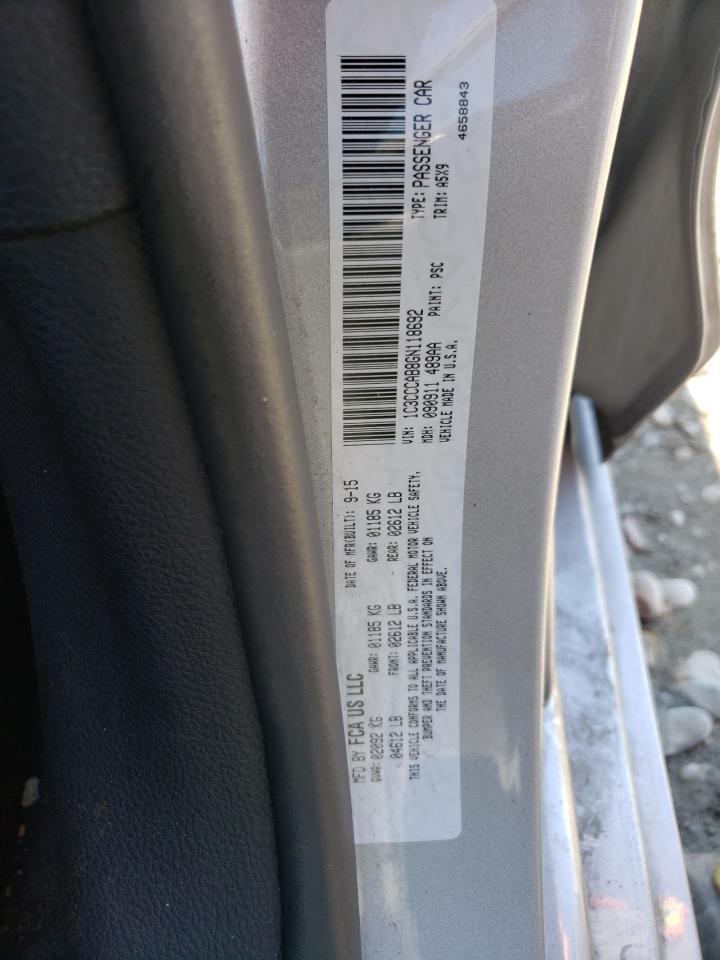 Photo 10 from auction – 2016 CHRYSLER 200 LIMITE with VIN 1C3CCCAB8GN118692