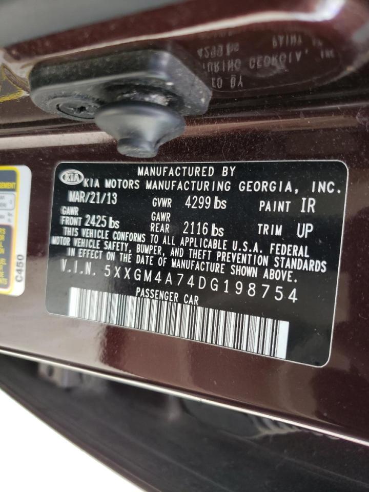 Photo 10 from auction – 2013 KIA OPTIMA LX with VIN 5XXGM4A74DG198754
