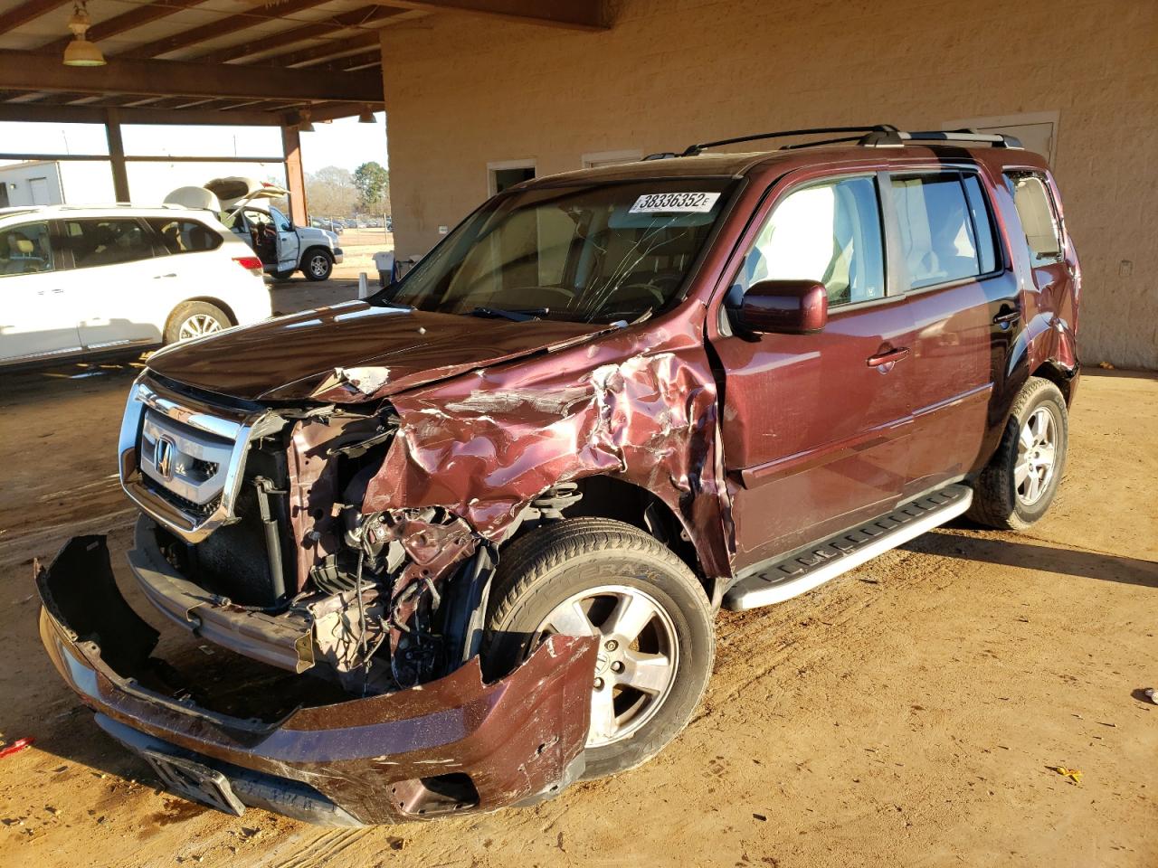 Photo 2 from auction – 2010 HONDA PILOT EXL with VIN 5FNYF4H62AB024921