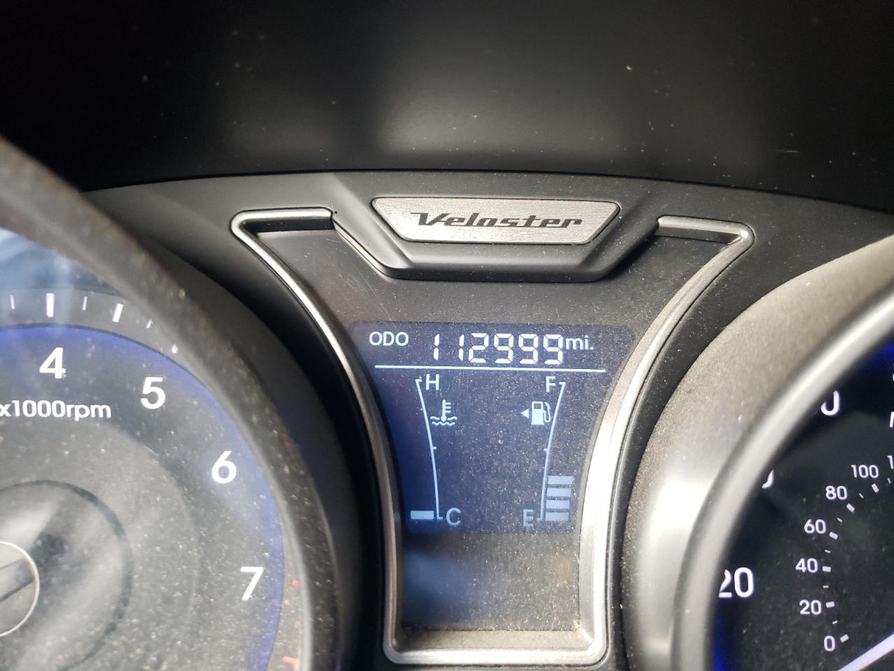 Photo 8 from auction – 2014 HYUNDAI VELOSTER T with VIN KMHTC6AE7EU185063