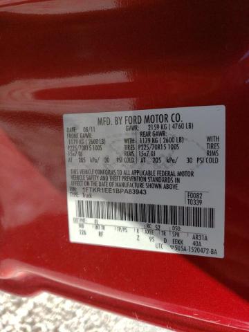 Photo 10 from auction – 2011 FORD RANGER SUP with VIN 1FTKR1EE1BPA83943