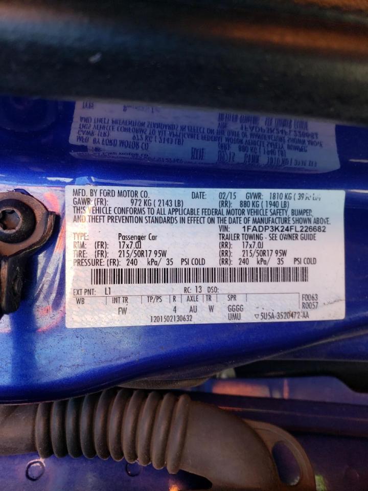صورة رقم 10 من المزاد - 2015 FORD FOCUS SE مع VIN 1FADP3K24FL226682