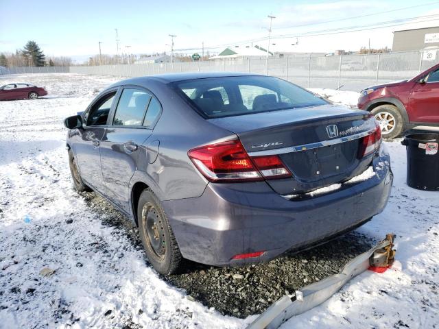 Photo 3 from auction – 2014 HONDA CIVIC LX with VIN 2HGFB2E53EH047029