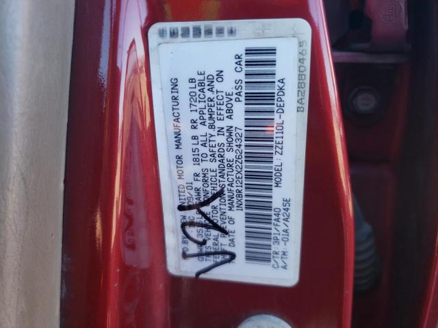 Photo 10 from auction – 2002 TOYOTA COROLLA CE with VIN 1NXBR12EX2Z624327
