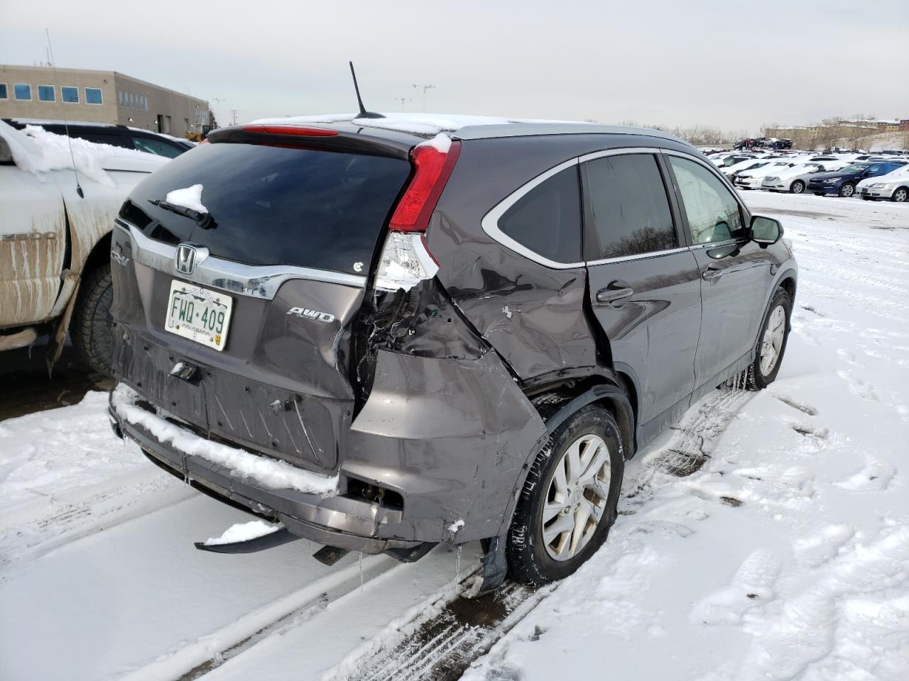 Photo 4 from auction – 2016 HONDA CR-V EXL with VIN 2HKRM4H72GH706100