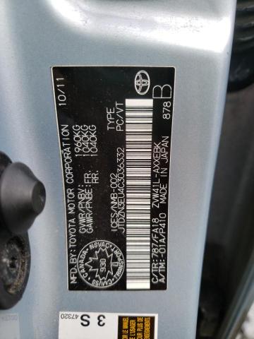 TOYOTA PRIUS V 2012 with VIN JTDZN3EU4C3036332 - Photo from auction