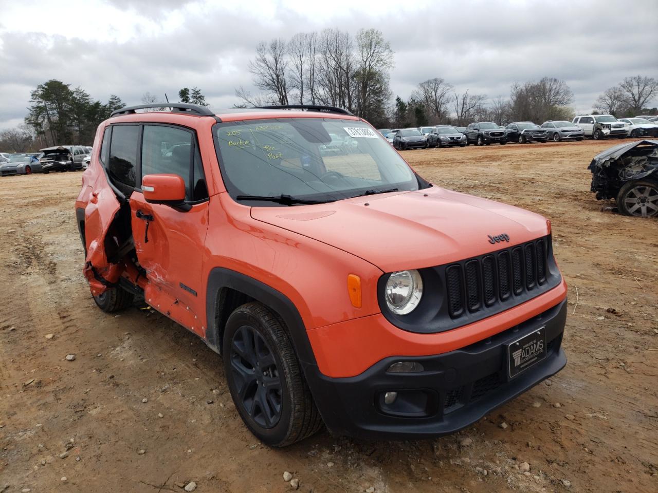 JEEP RENEGADE L 2017 with VIN ZACCJABB6HPF55524 - Photo from auction