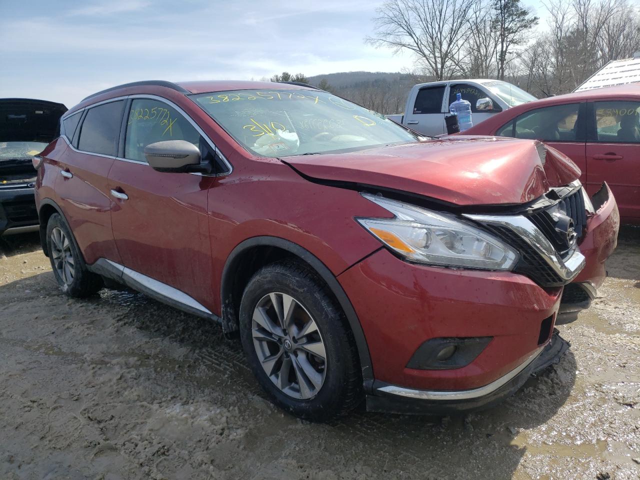 Photo 1 from auction – 2016 NISSAN MURANO S with VIN 5N1AZ2MH3GN157214
