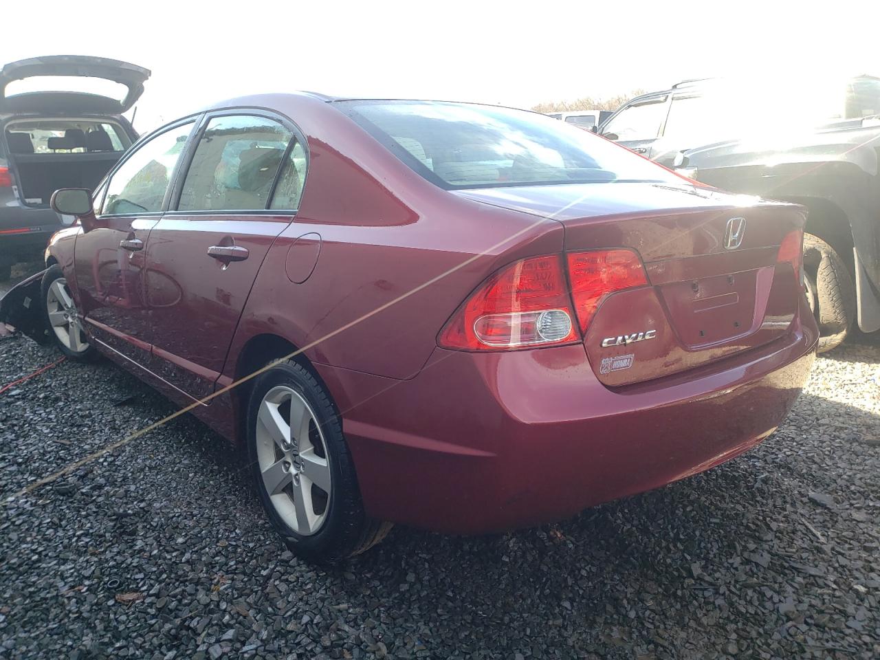 Photo 3 from auction – 2008 HONDA CIVIC EX with VIN 1HGFA16818L048533