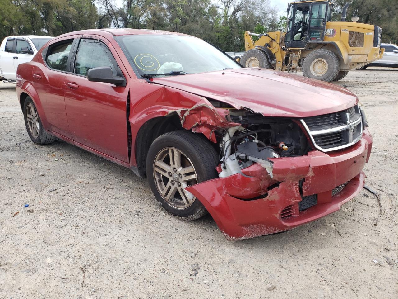 DODGE AVENGER SX 2008 with VIN 1B3LC56K28N299663 - Photo from auction