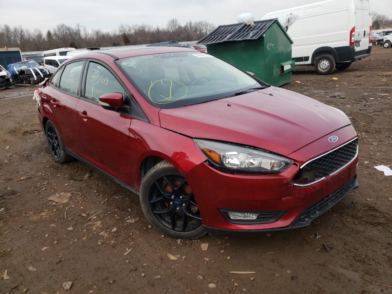 FORD FOCUS SE 2016 with VIN 1FADP3F22GL406786 - Photo from auction