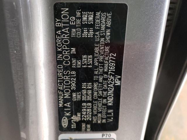 Photo 10 from auction – 2015 KIA SOUL with VIN KNDJN2A25F7169772
