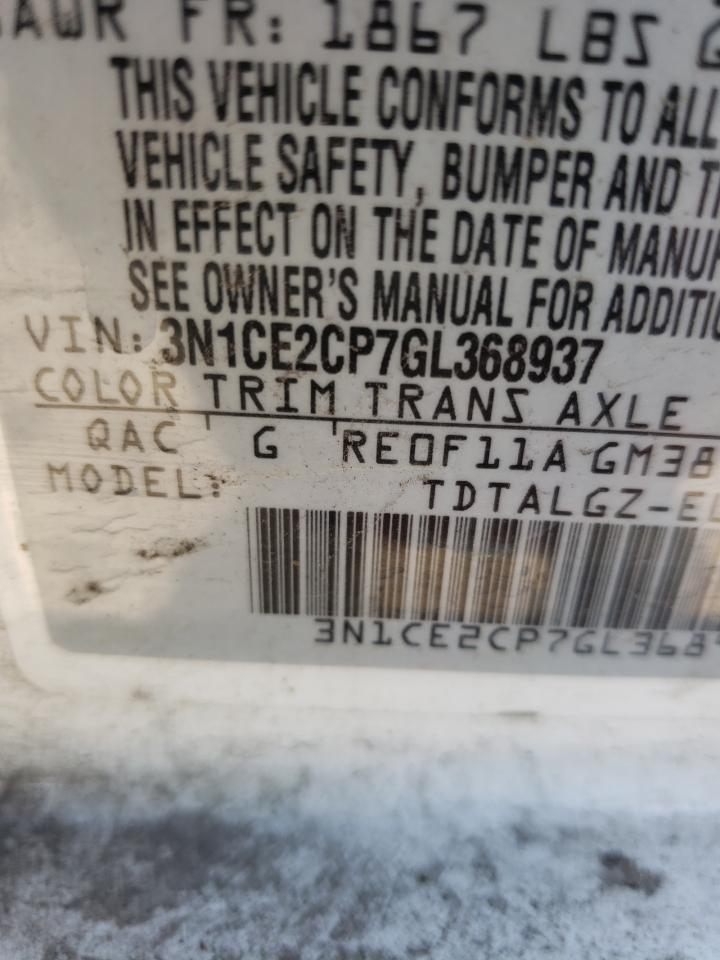 Photo 10 from auction – 2016 NISSAN VERSA NOTE with VIN 3N1CE2CP7GL368937