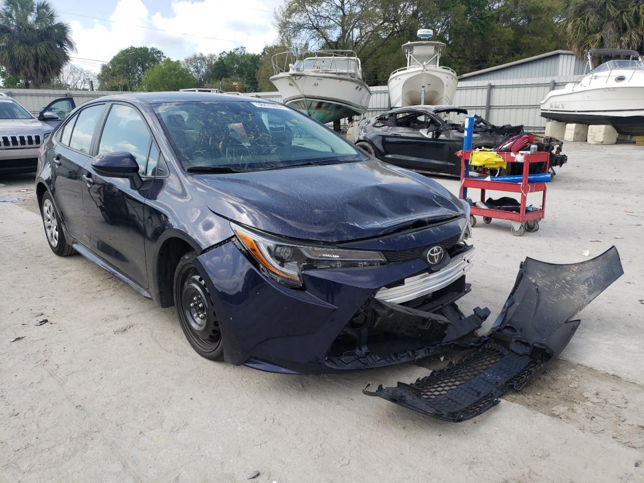 TOYOTA COROLLA LE 2021 with VIN 5YFEPMAE9MP173451 - Photo from auction