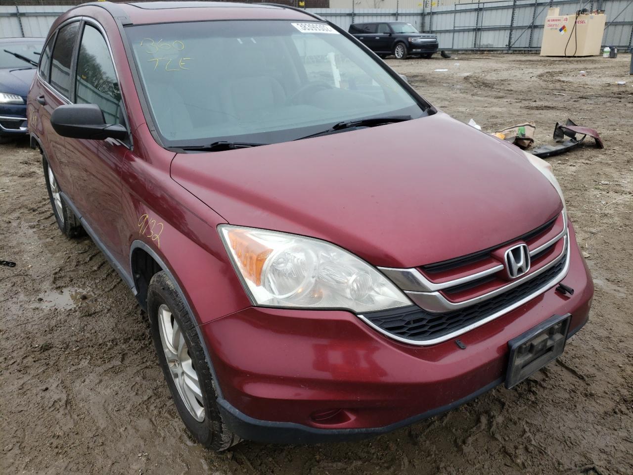 HONDA CR-V EX 2011 with VIN 5J6RE3H57BL017612 - Photo from auction