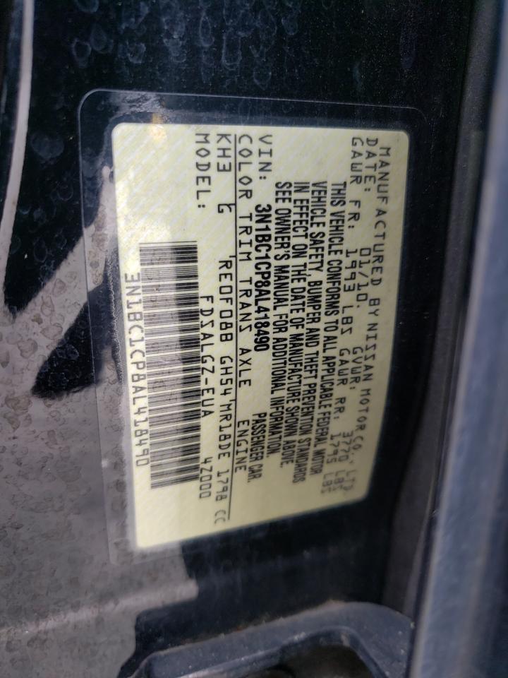 Photo 10 from auction – 2010 NISSAN VERSA S with VIN 3N1BC1CP8AL418490