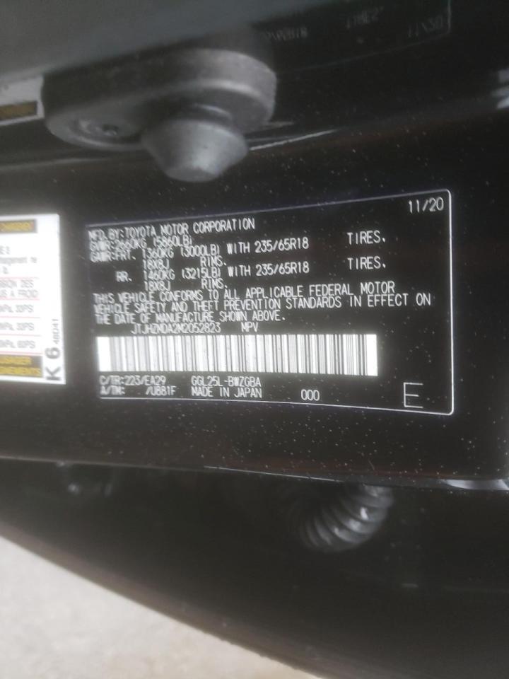 Photo 10 from auction – 2021 LEXUS RX 350 with VIN JTJHZMDA2M2052823