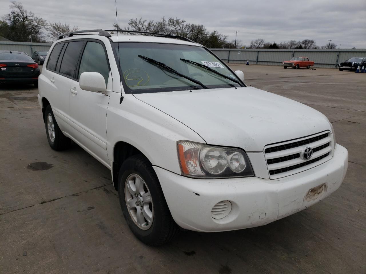 TOYOTA HIGHLANDER 2002 with VIN JTEGF21A620048231 - Photo from auction
