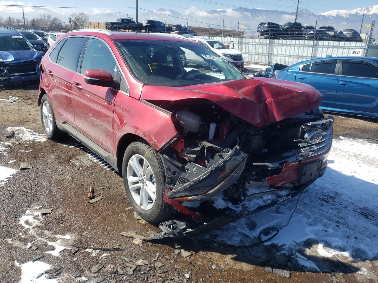 FORD EDGE SEL 2020 with VIN 2FMPK4J91LBA54712 - Photo from auction