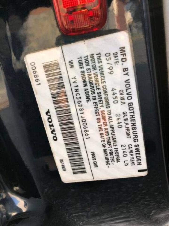 Photo 10 from auction – 2000 VOLVO C70 TURBO with VIN YV1NC56D8YJ006861