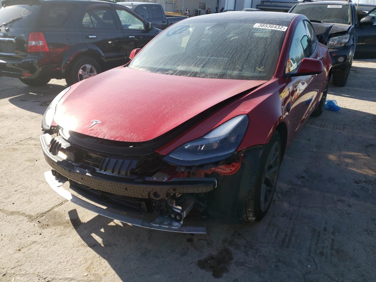 Photo 2 from auction – 2021 TESLA MODEL 3 with VIN 5YJ3E1EB1MF924419