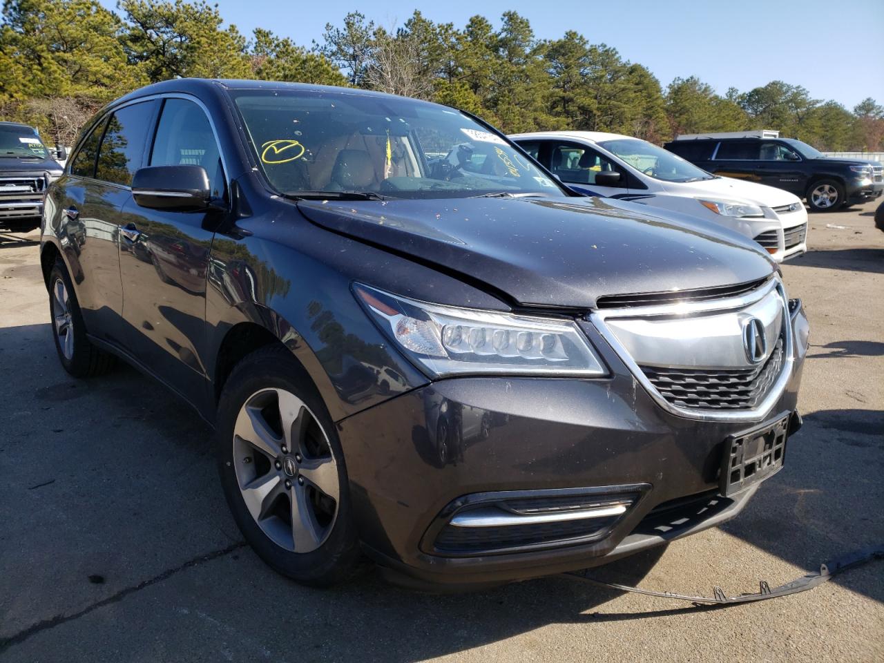 ACURA MDX 2016 with VIN 5FRYD4H2XGB043534 - Photo from auction