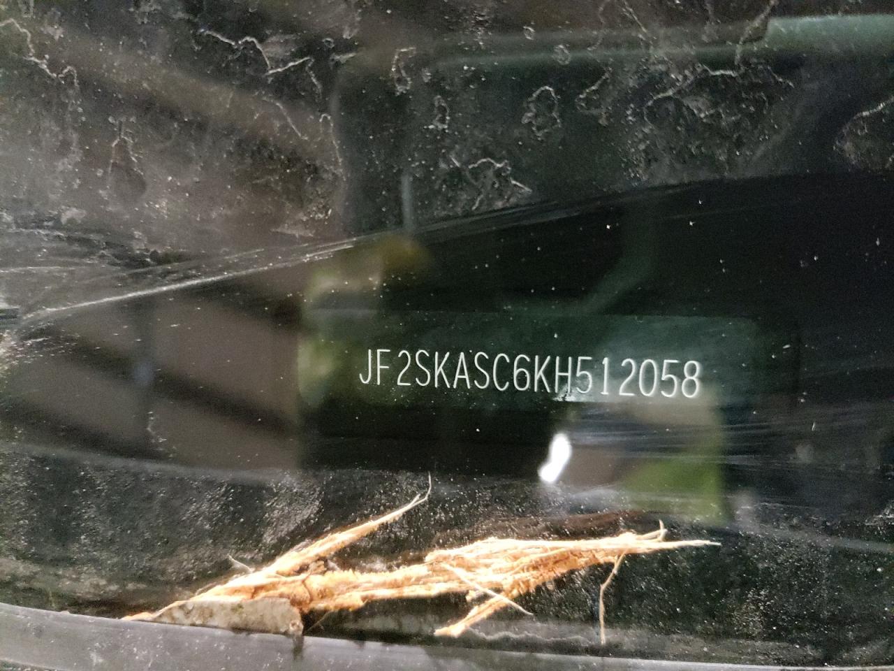 Photo 10 from auction – 2019 SUBARU FORESTER L with VIN JF2SKASC6KH512058