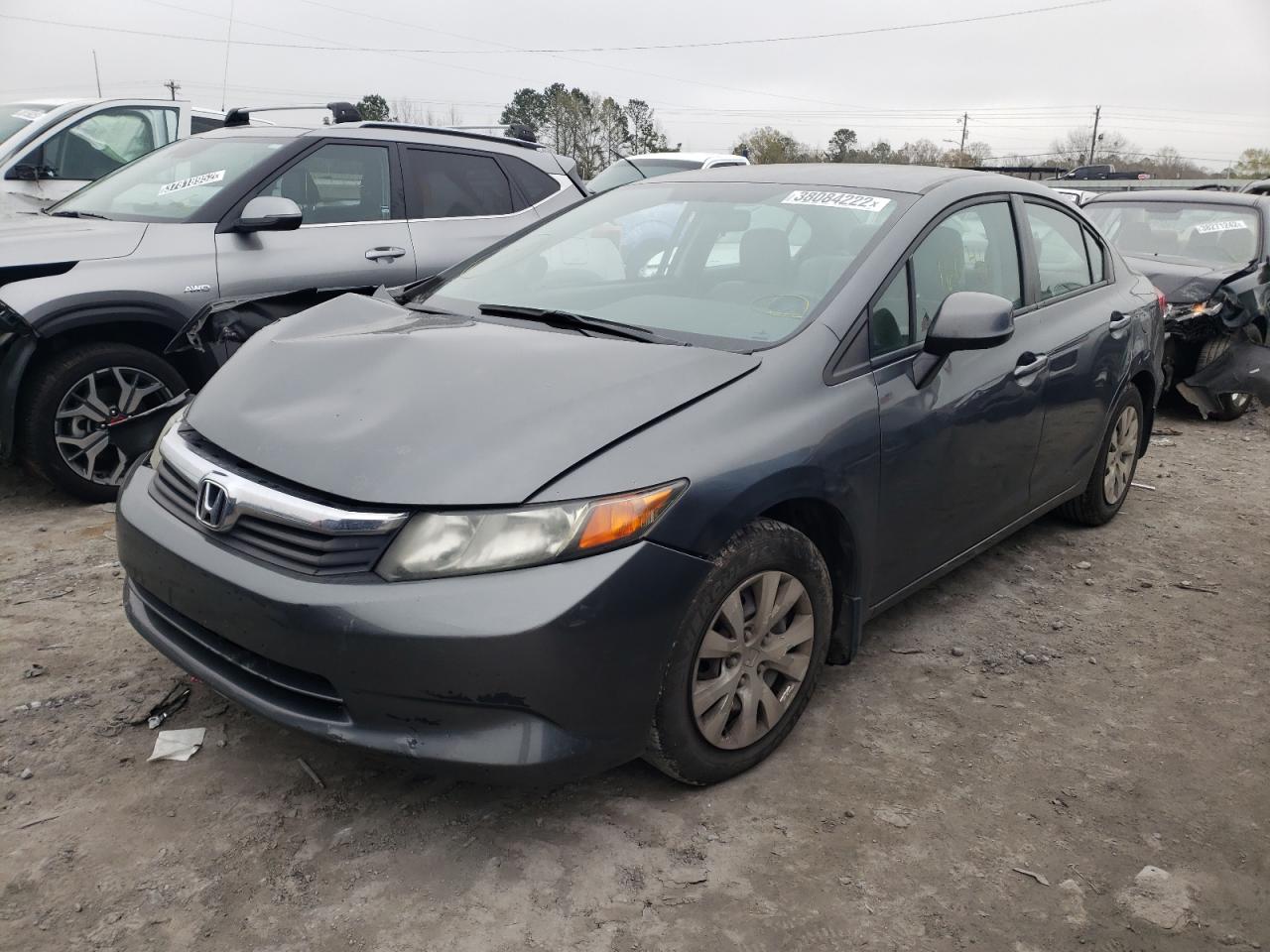 Photo 2 from auction – 2012 HONDA CIVIC LX with VIN 19XFB2F55CE099106