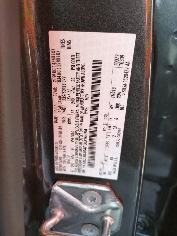 Photo 10 from auction – 2015 FORD ESCAPE TIT with VIN 1FMCU0J94FUB16054