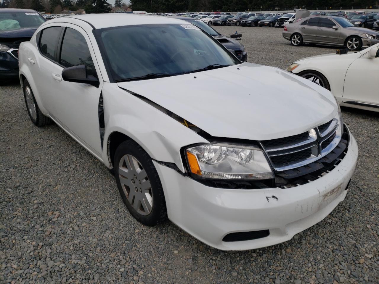 DODGE AVENGER SE 2013 with VIN 1C3CDZAB0DN677116 - Photo from auction
