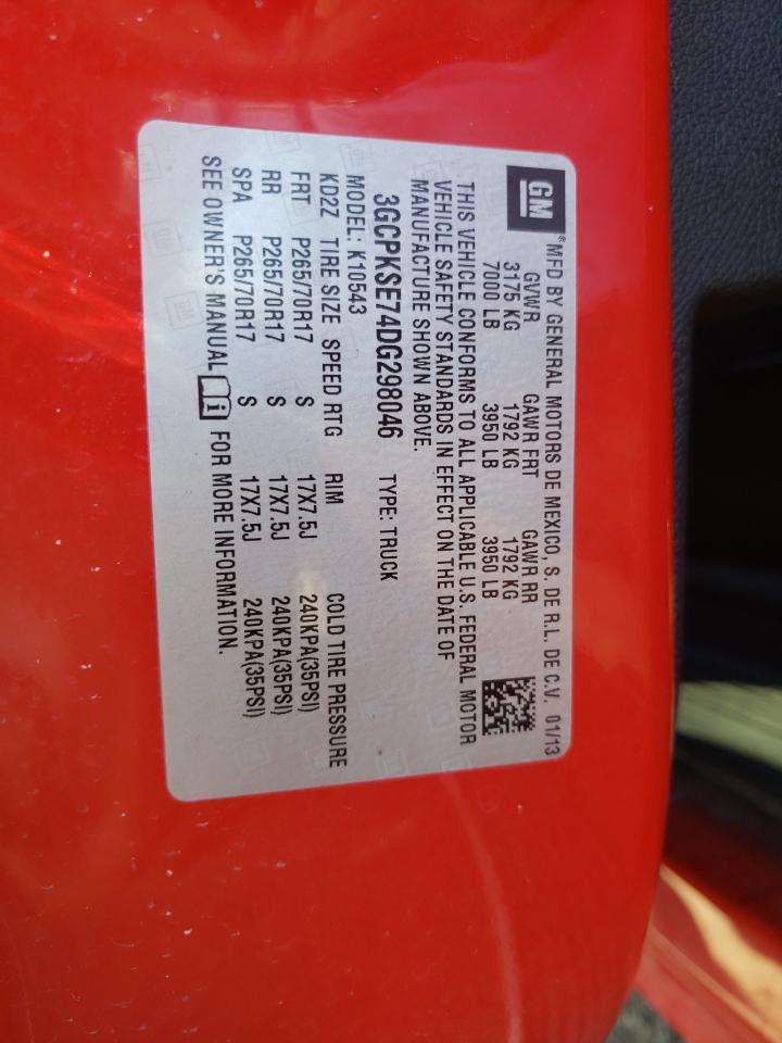 Photo 10 from auction – 2013 CHEVROLET SILVERADO with VIN 3GCPKSE74DG298046