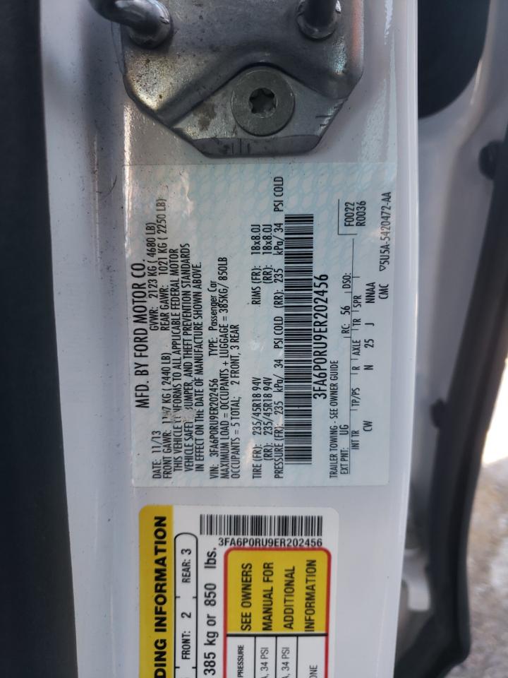 Photo 10 from auction – 2014 FORD FUSION TIT with VIN 3FA6P0RU9ER202456