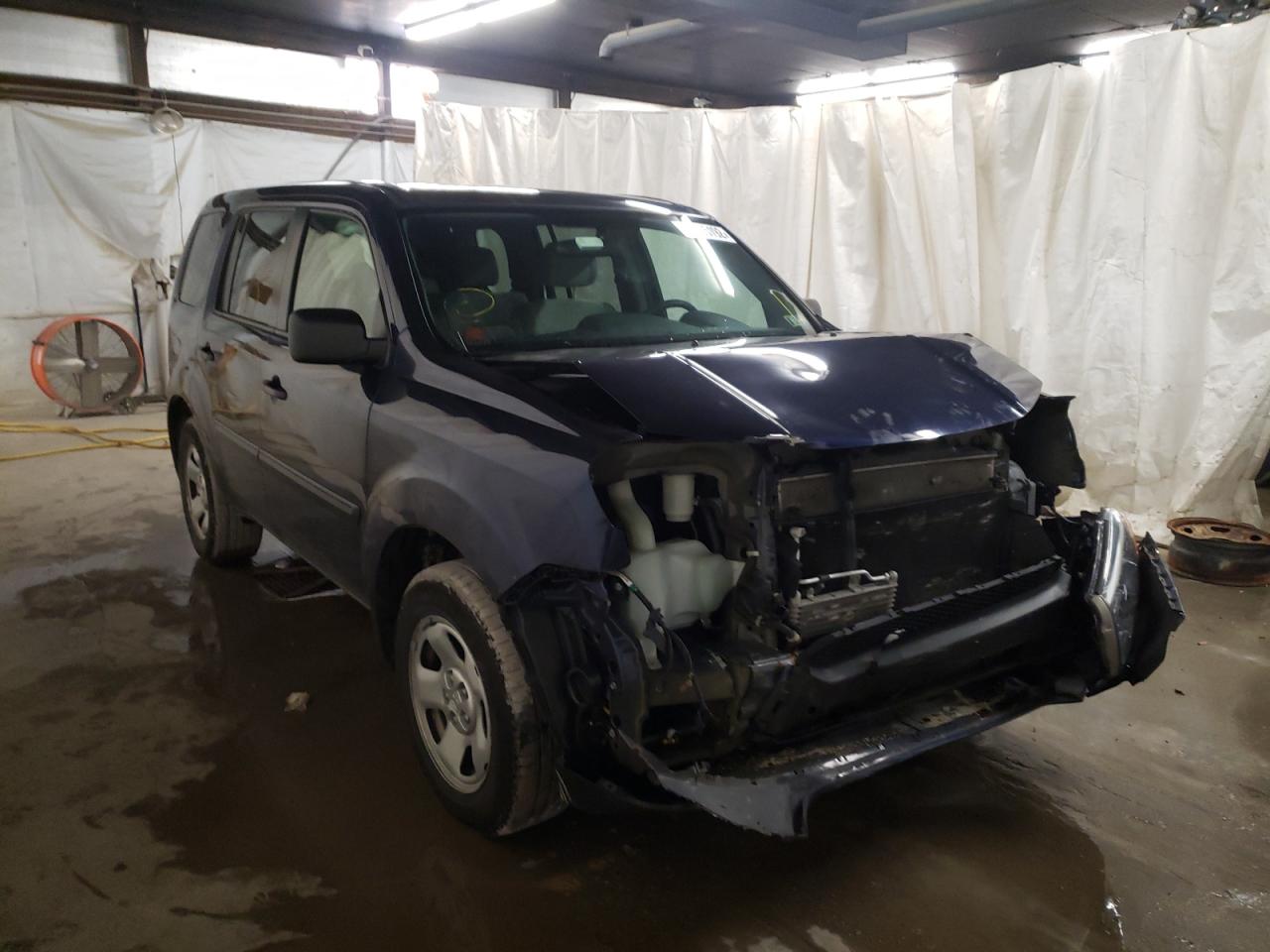 HONDA PILOT LX 2013 with VIN 5FNYF4H28DB039909 - Photo from auction