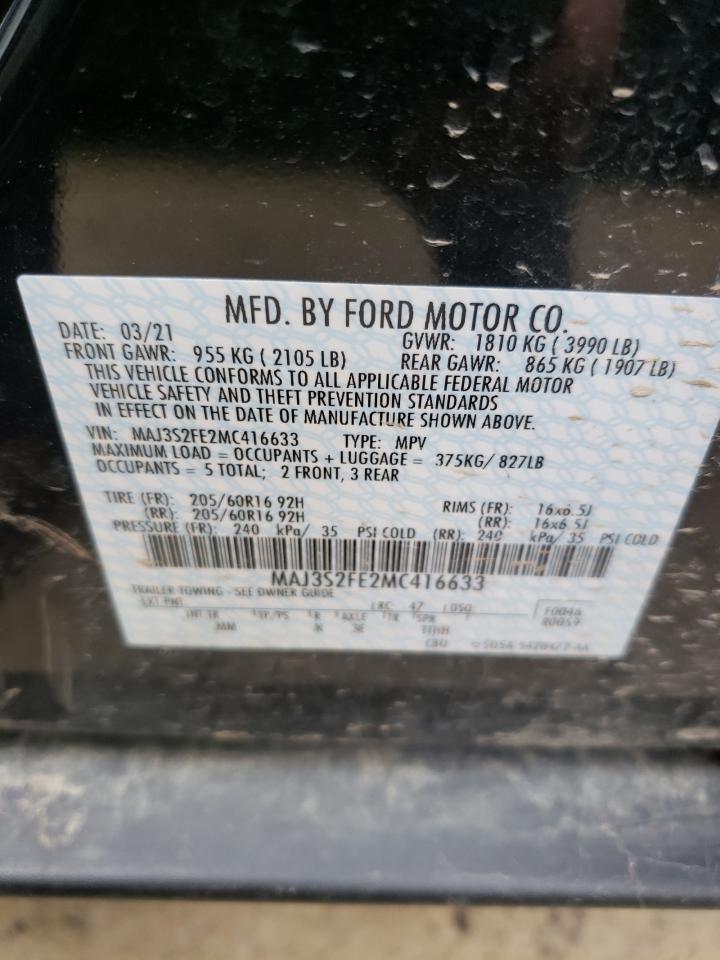 Photo 10 from auction – 2021 FORD ECOSPORT S with VIN MAJ3S2FE2MC416633