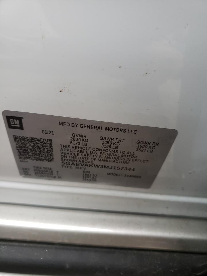 Photo 10 from auction – 2021 BUICK ENCLAVE ES with VIN 5GAEVAKW3MJ157344