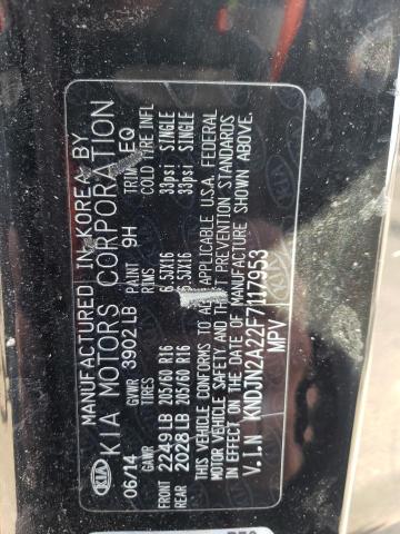 Zdjęcie 10 z aukcji – 2015 KIA SOUL z VIN KNDJN2A22F7117953
