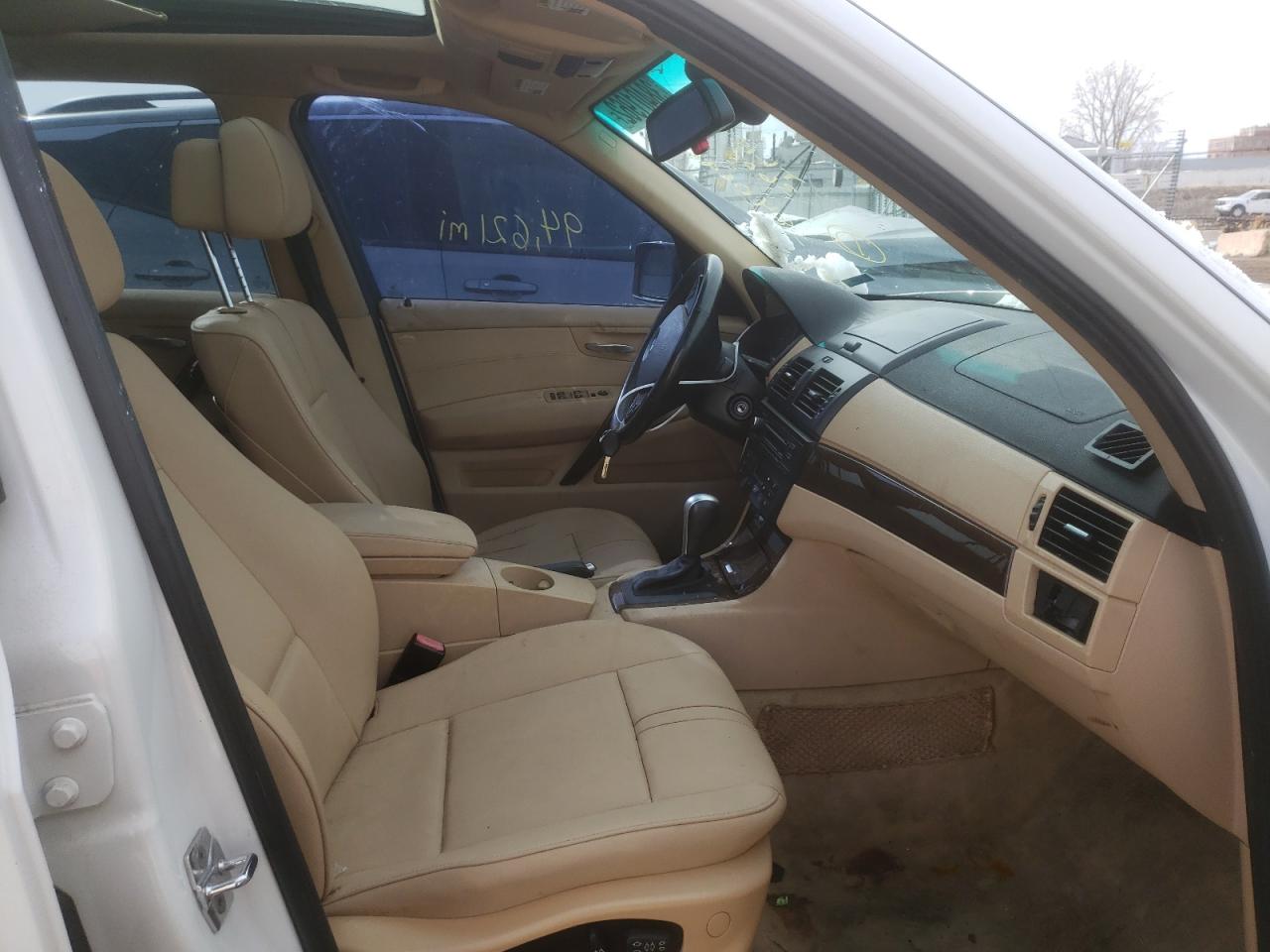 Photo 5 from auction – 2009 BMW X3 3.0I with VIN WBXPC934X9WJ27554