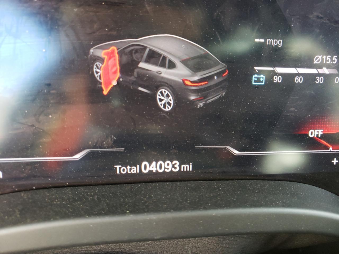 Photo 8 from auction – 2021 BMW X4 M COMPE with VIN 5YMUJ0C07M9F33775
