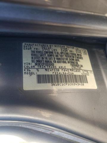 Photo 10 from auction – 2012 NISSAN VERSA S with VIN 3N1BC1CP1CK243458