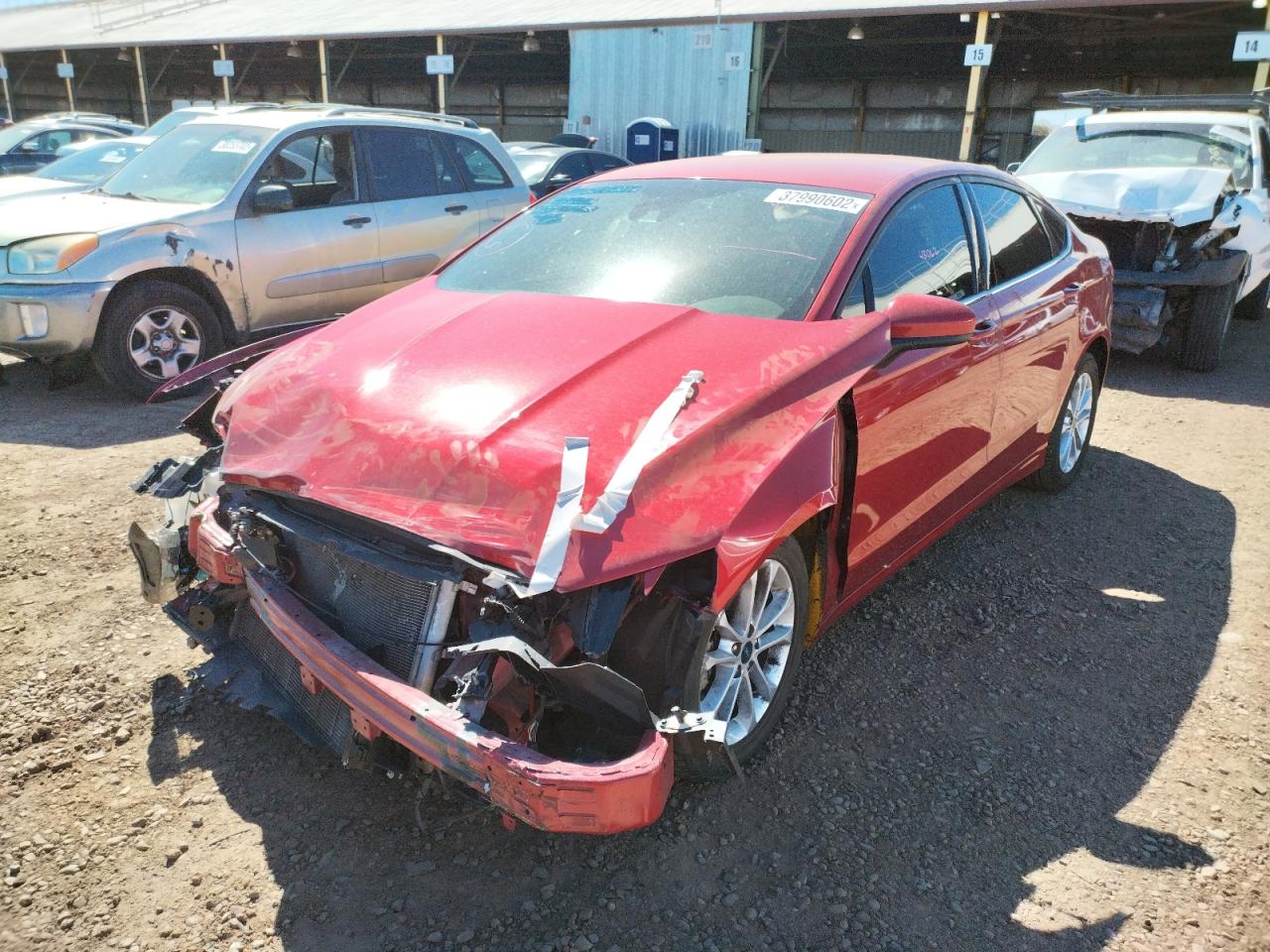 Photo 2 from auction – 2020 FORD FUSION SE with VIN 3FA6P0HD8LR189746