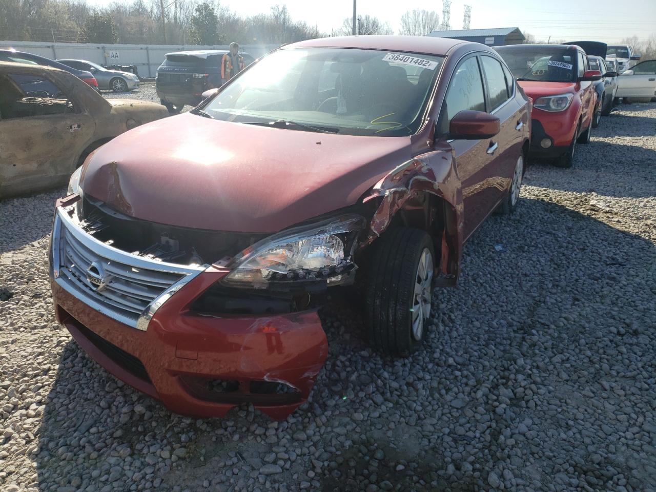 Photo 2 from auction – 2015 NISSAN SENTRA S with VIN 3N1AB7AP7FL693876