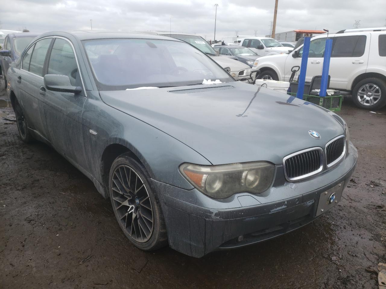 BMW 745 I 2003 with VIN WBAGL634X3DP61393 - Photo from auction