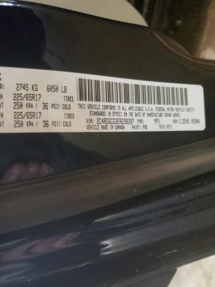 Photo 10 from auction – 2014 DODGE GRAND CARA with VIN 2C4RDGCG3ER238287